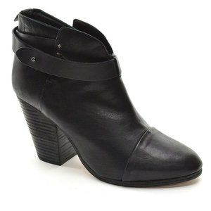 rag & bone Harrow Black Strap & Stud Boots 40 New